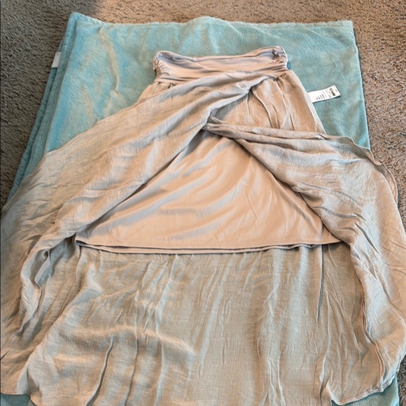 Apt. 9 Beige Midi Wrap Skirt Asymmetrical High-Low - Picture 5 of 11